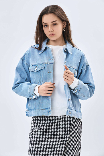 Женская ветровка короткая длина AW23W-DE004-148592 фото